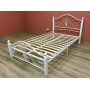 Двуспальная кровать Фортуна 1 Белая с элементами ковки 3